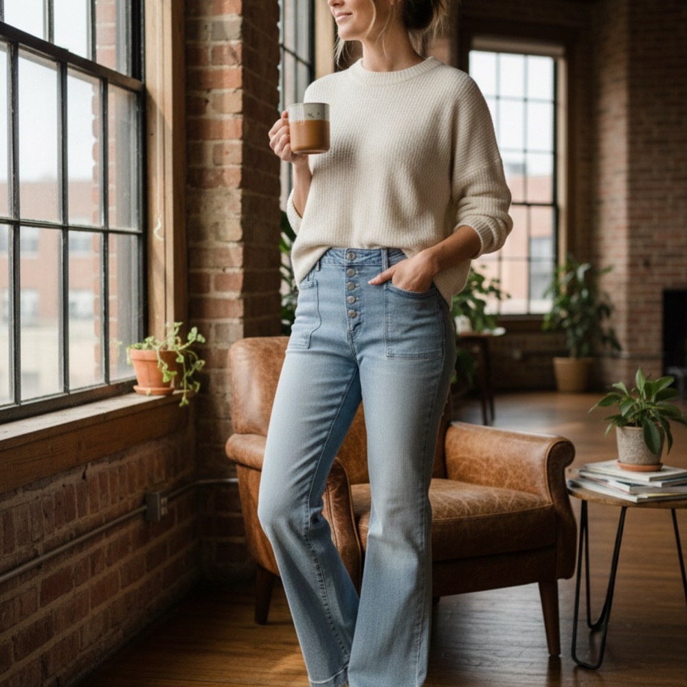 Michael Kors Light Blue Women Jeans